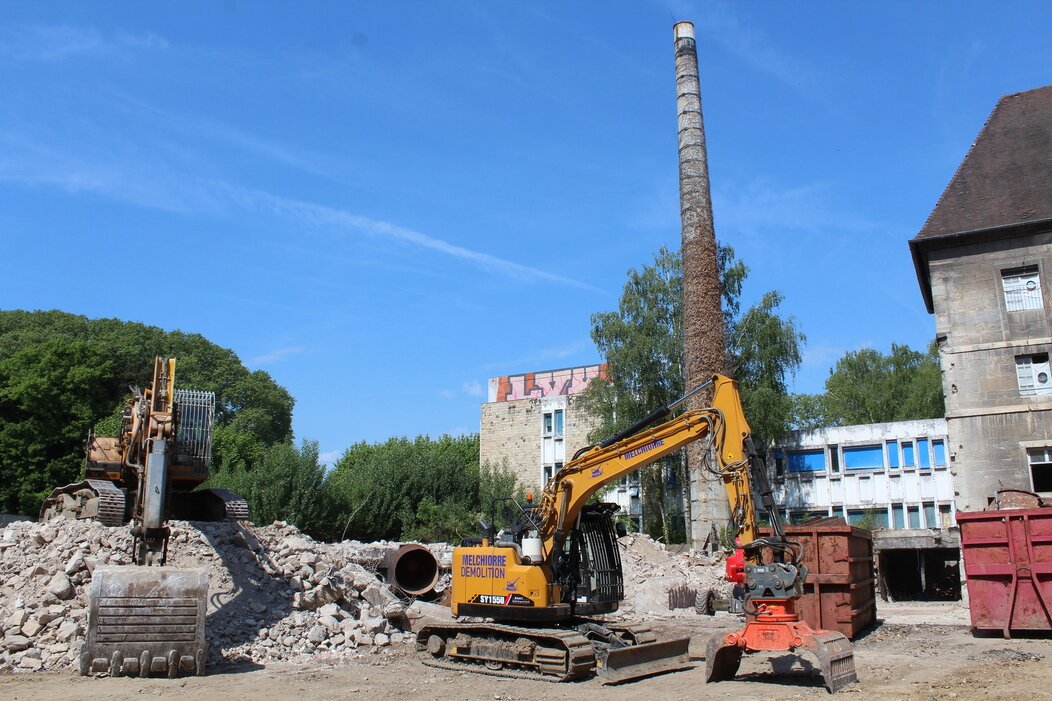 Démolition -quartier saint-jean - bibliothèque