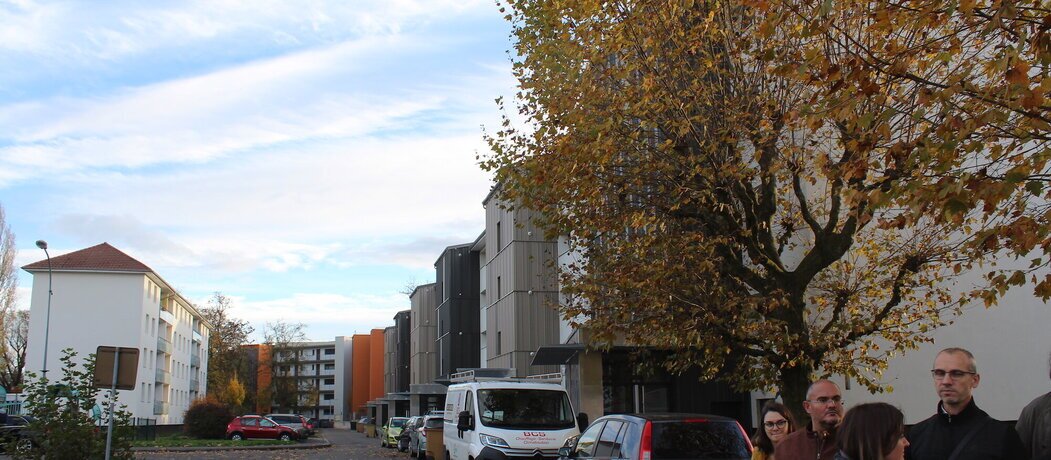 Différentes vues du quartier des Evoironnes à Sochaux, dans le Doubs