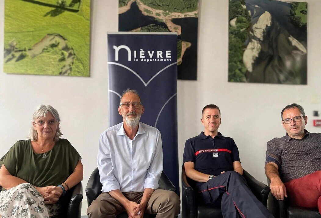 Photo de Séverine Bernard, Fabien Bazin, Sébastien Keller et Mickaël Maunoir