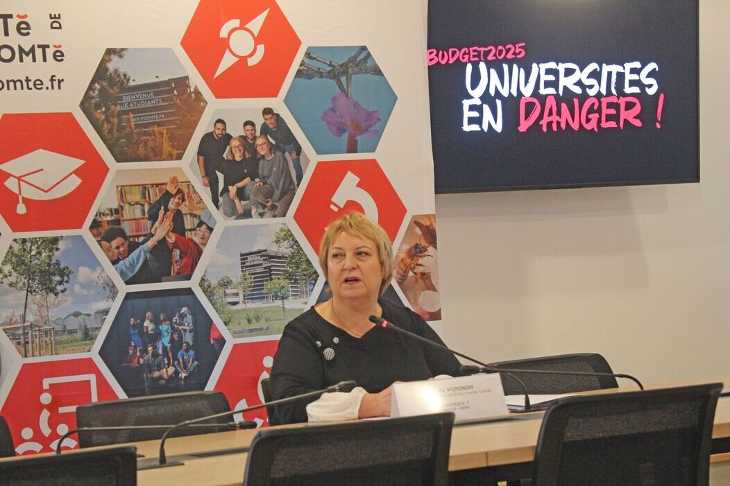 Photo de Macha Woronoff, présidente de l'université de Franche-Comté 