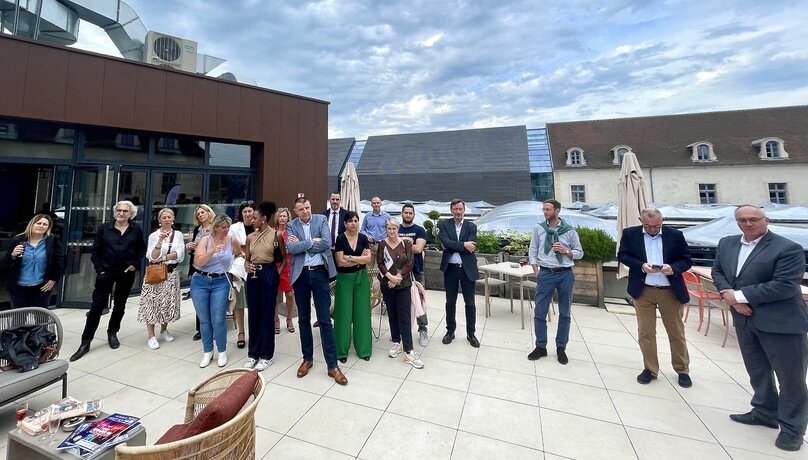 Photo du rooftop de la cuisine expérientielle à la Cité internationale de la gastronomie et du vin