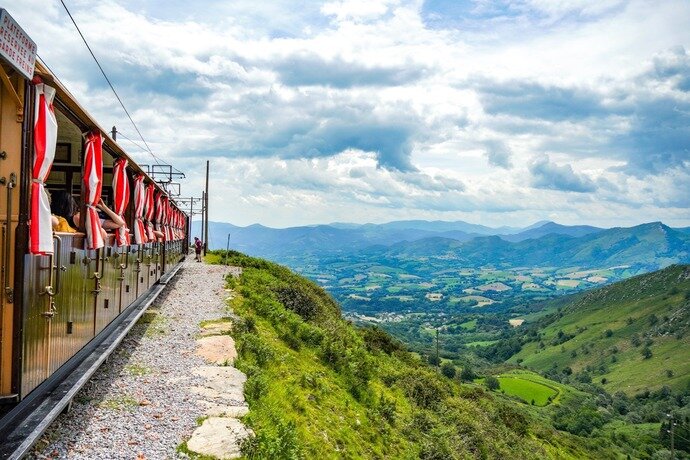 Photo du train de la Rhune