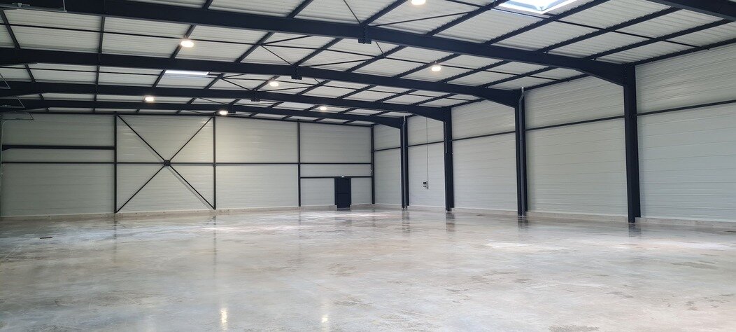 Photo de l'intérieur du nouveau bâtiment à Transvins Distribution