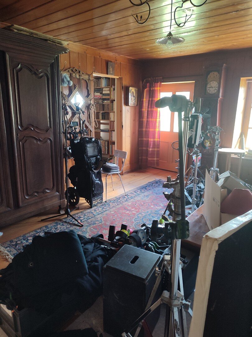 Photo du tournage du film L'incroyable femme des neiges