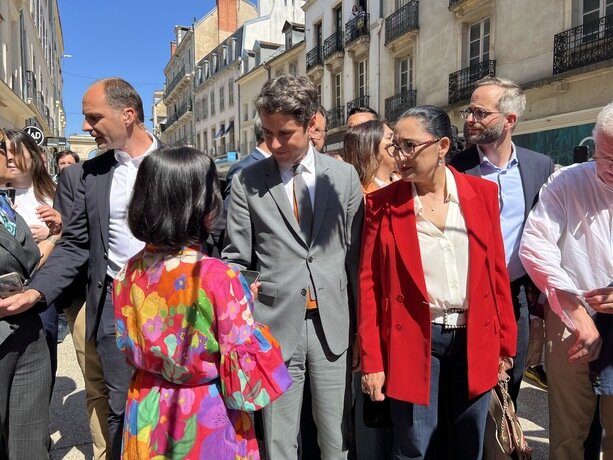 Photo de Gabriel Attal à Dijon