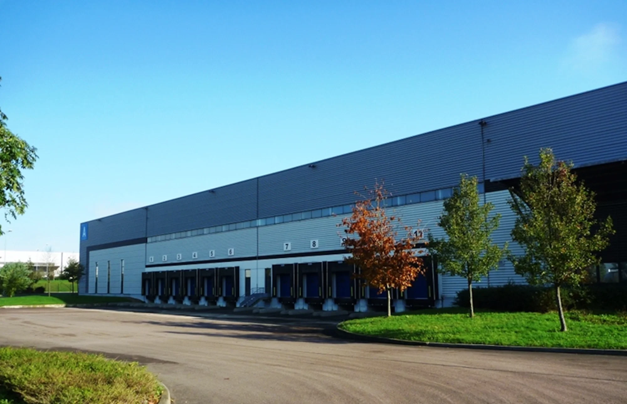 Photo de la plateforme logistique du groupe allemand Rhenus