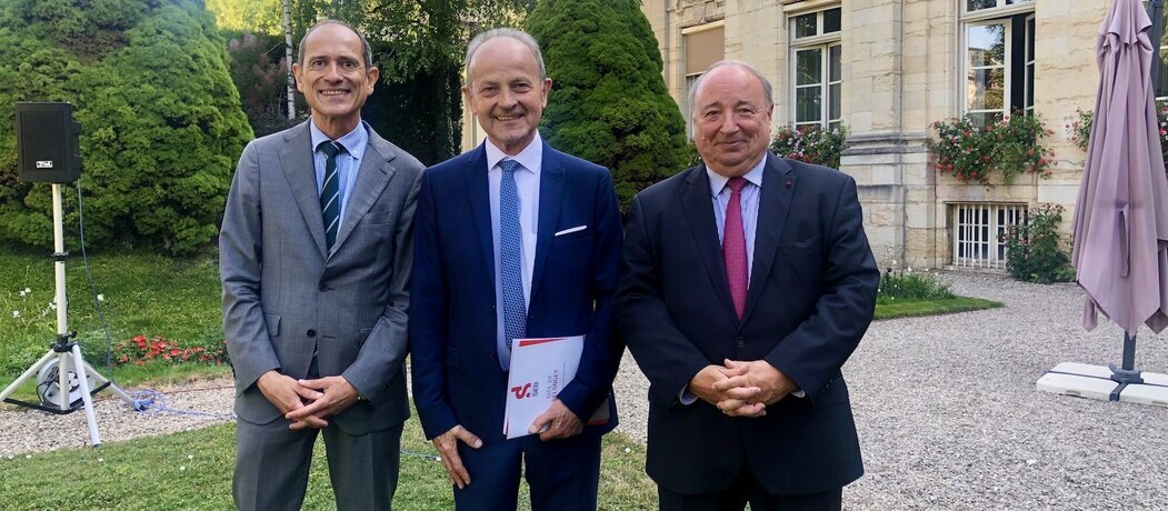 Photo de Franck Robine, Hubert Brigand et Thierry de la Tour d'Artaise