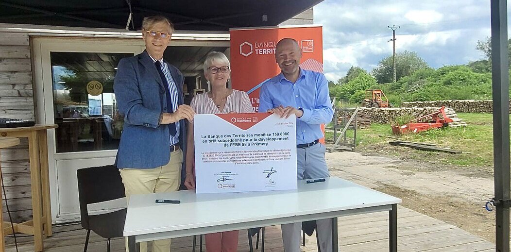 Photo de Jacques d'Harcourt, Cédric Aymonier et Marie-Laure Brunet