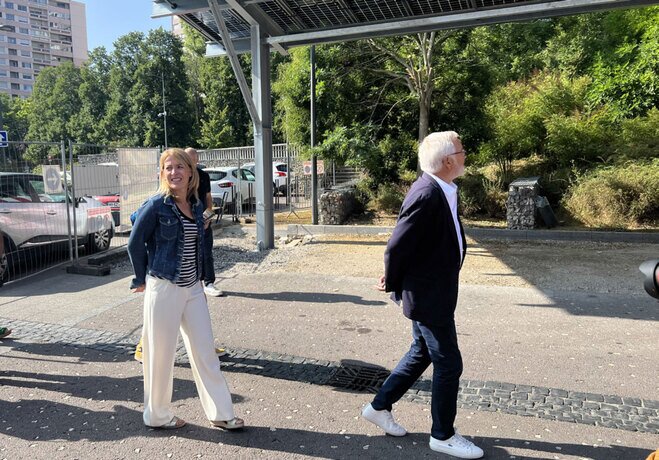 Photo de Nathalie Koenders et François Rebsamen