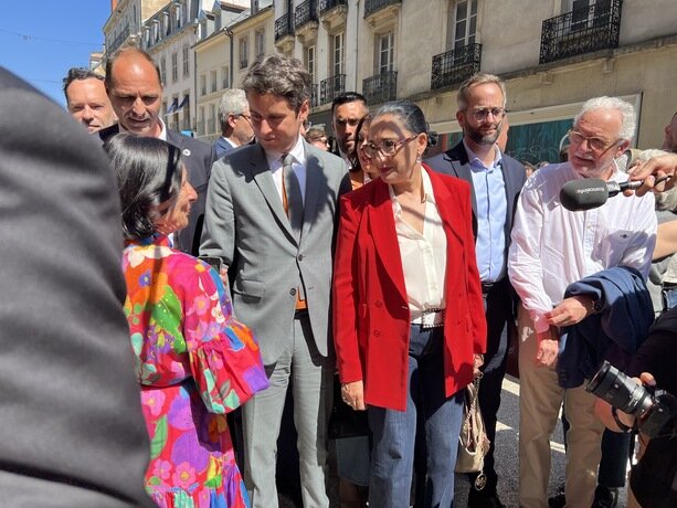 Photo de Gabriel Attal à Dijon