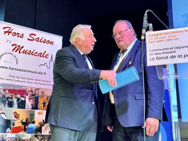 Photo de Gérard Larcher et Michel Fournier