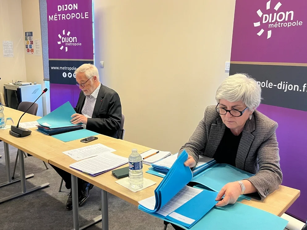 Photo de François Rebsamen et Isabelle Elziere