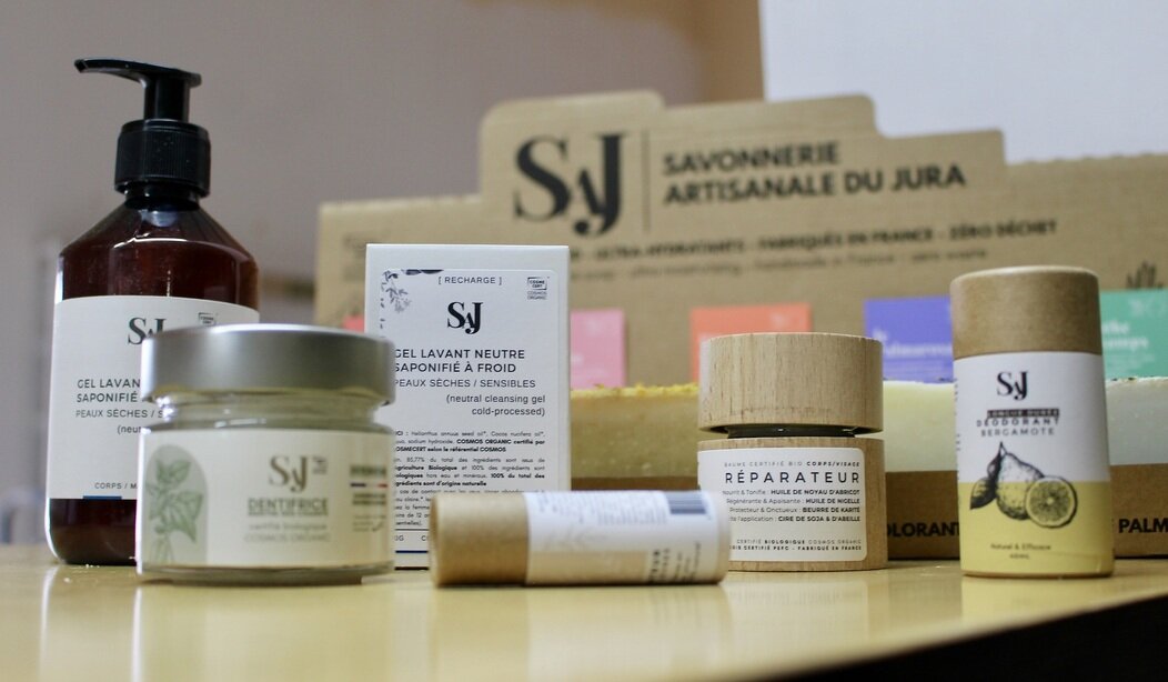 Photo des cosmétiques solides de la Savonnerie artisanale du Jura