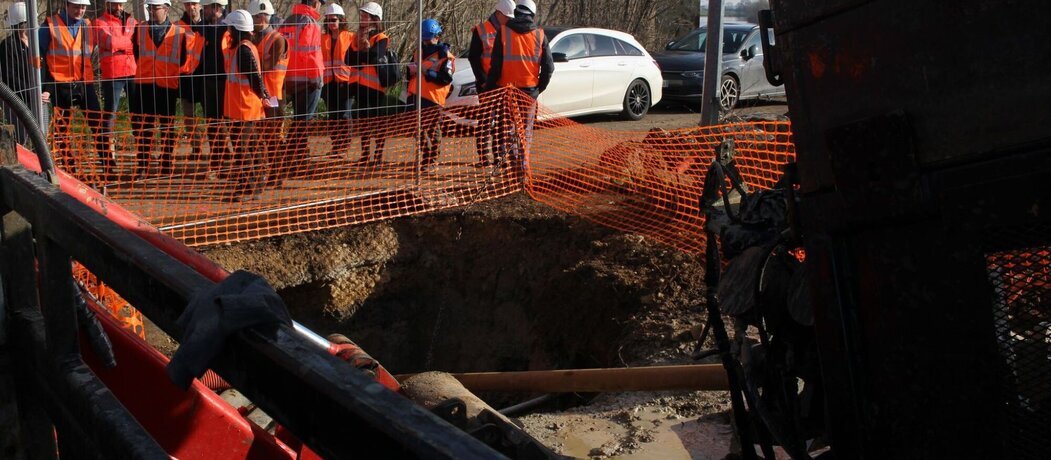 Photo des travaux effectués par Suez