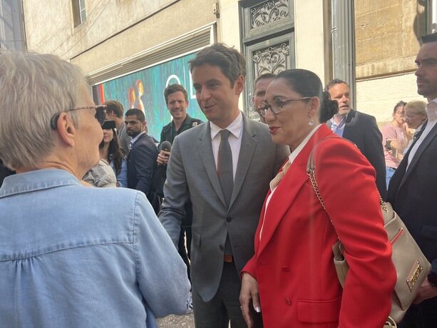 Photo de Gabriel Attal à Dijon