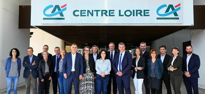 Photo de l'équipe du Crédit Agricole Centre Loire