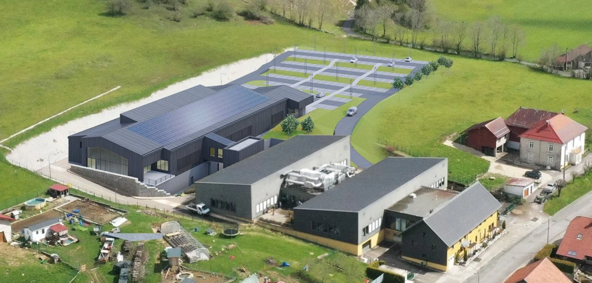 Représentation 3D du nouveau bâtiment de Betakron