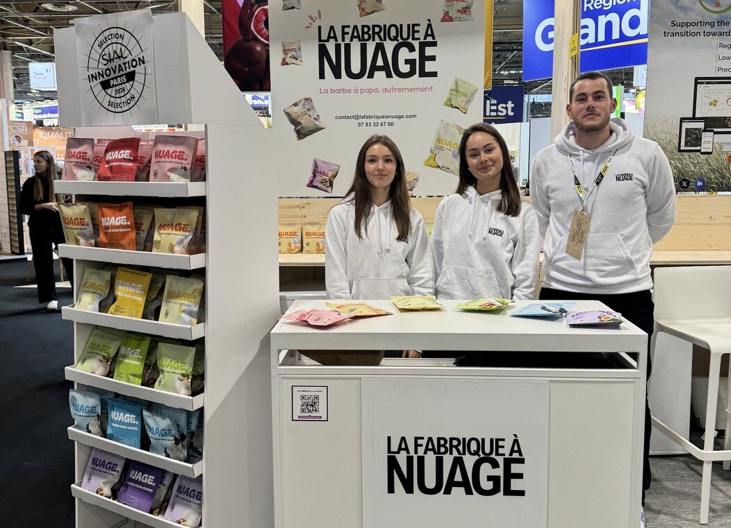 Photo de la jeune équipe de La Fabrique à Nuage au Sial à Paris