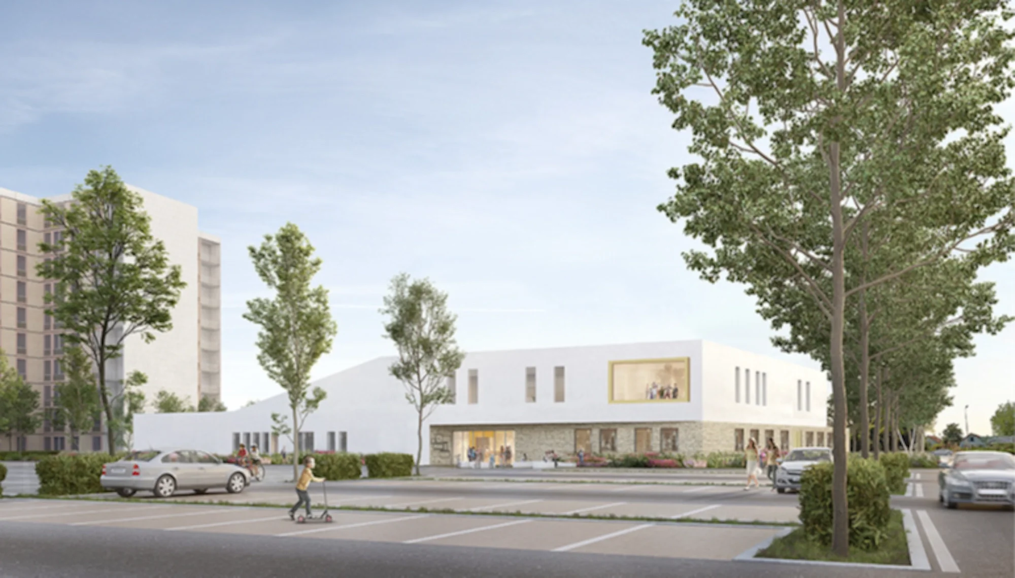 La représentation 3D du quartier des Champs-Plaisants et des Arènes