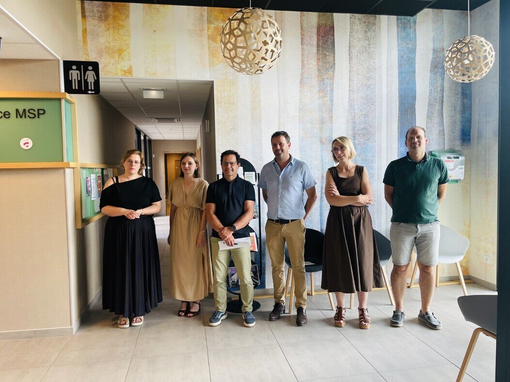 Caroline Caetano, Manon Chardon, Jérôme Durain, Jérémie Brigand, Agathe Mignard et Pierre Pescheux
