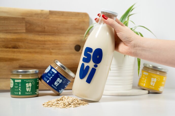 Photo du lait végétal de SOVI