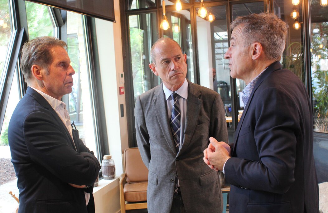 Photo d'Alain Suguenot, Franck Robine et Marc Désarménien