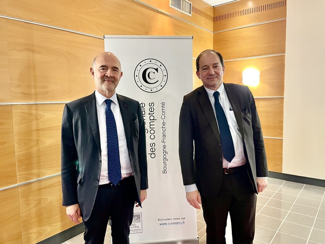 Photo de Pierre Moscovici et Emmanuel Roux