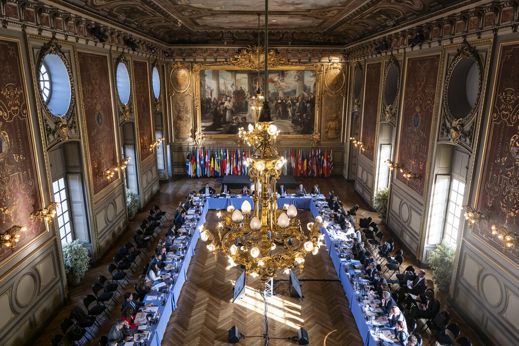 Photo de la salle des Etats de la mairie de Dijon