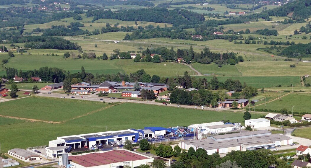 Photo de la nouvelle usine de Chimirec à Montmorot