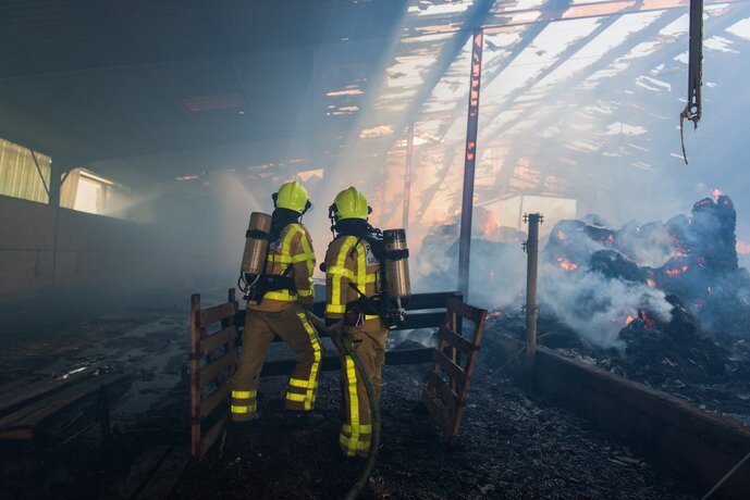 Photo d'une intervention des sapeurs pompiers